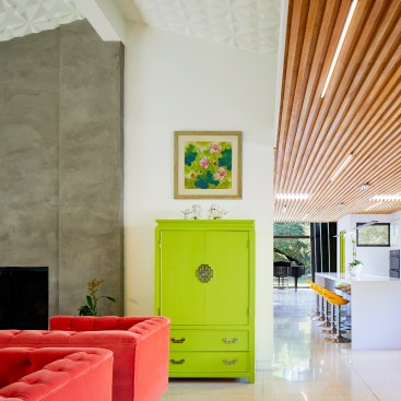 Original Terrazzo floors were resurfaced and polished.