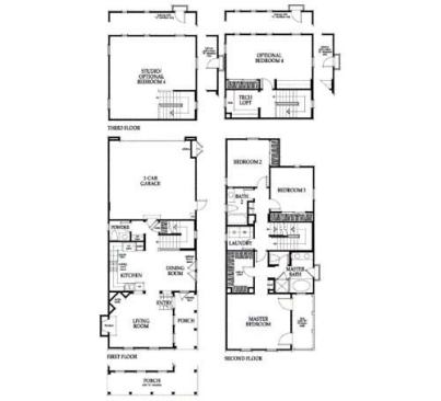 The Arborage Richmond American Homes Architect: William Hezmalhalch Architects Ladera Ranch, California Width - 20 feet