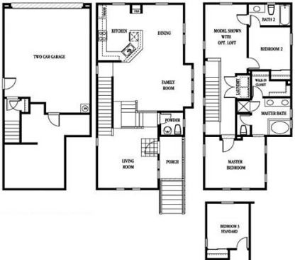 John Laing Homes Collection - Oceana Architect: KTGY Group Hercules, California Width - 20 feet