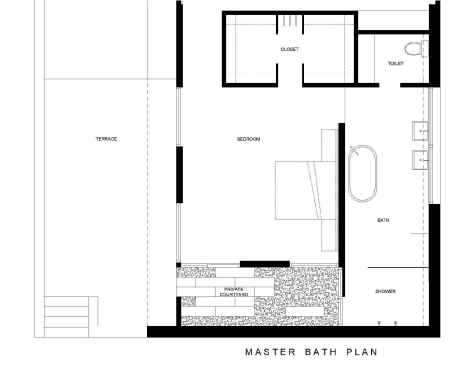 Riverview House Bathroom - Studio Dwell Architects / Chicago, IL.