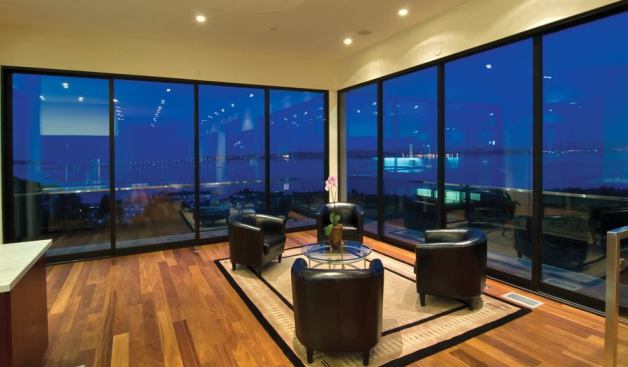 Milgard Moving Glass Wall Systems bridge indoor and outdoor living with floor-to-ceiling sliding glass doors. With 12 size options in three- or four- panel configurations, the system is an accessible version of moving glass walls often seen in high-end homes, says the firm. In two low-E options, the product offers a weather-stripped structural interlock system. www.milgard.com.
