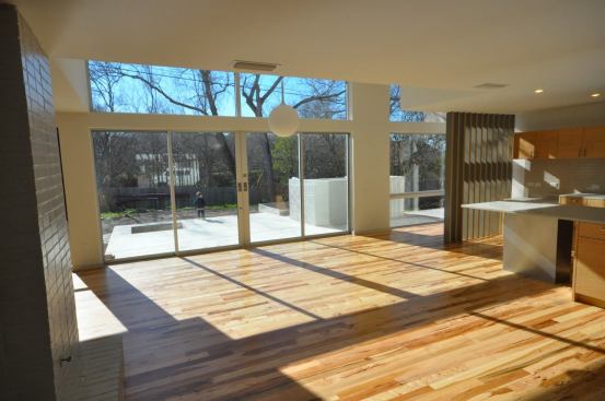 And here's the finished floor ready for move-in.  This picture represents the satin sheen well