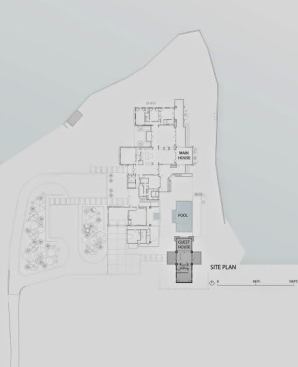 1st Place People's Choice Winner The 2013 Doug Lebda Guest House, aka On Water, Wilmington NC Site Plan