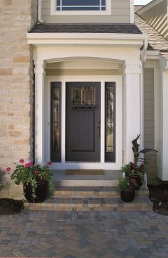 Quixotic Plum on a Classic Craft Canvas collection door.