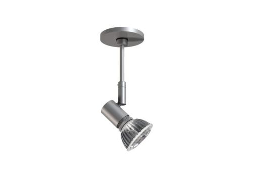 X45 C1 is a machined aluminum spotlight with a pivotal head and an optional shielded shade. The 12-volt fixture measures 7½ inches and uses an MR16 LED bulb. www.mplighting.com.