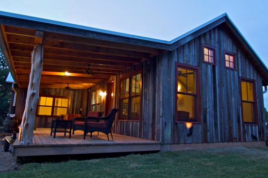 The Zero Energy Casita by Ferrier Custom Homes is a 1,051-square-foot demonstration project that is choc full of green features. In addition to SIPs walls, the house is built from reclaimed materials, and outfitted with high-efficiency windows, a rainwater collection system, and a wind turbine.