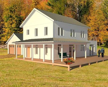 A larger iteration from the Varm collection with a Northeast farmhouse aesthetic.