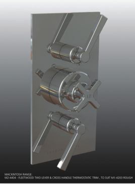 The new 1940s Fleetwood collection includes bathroom fixtures and accessories that are being shown for the first time. Fleetwood merges the 1930s Macintosh Art Deco aesthetic with the look of the cleaner, more contemporary 1940s. 
www.lefroybrooks.com.