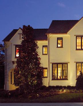 GOOD MANOR: With its 1920s Arts and Crafts facade, the four-bedroom, 5,394-square-foot Reality House maintains a unique presence on the block. Cross-gable roofs, ornamental rafter tails, and copper gutters add new textures to the neighborhood.