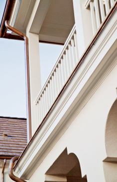 FIT 'N' TRIM: A house in Florida had better be able to withstand the harsh weather, which is why the project team use Azek Trimboards' cellular PVC trim for all relevant exterior applications, including fascias and frieze work. Azek looks like woodbut will not split, rot, warp, or twist, and it's moisture resistant so it can be used in direct contact with the ground or masonry. It is also consistent and uniform throughout, with no voids. www.azek.com