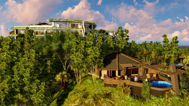 Boutique Hotel with 25 resort villas overlooking Indian Ocean, Bali.