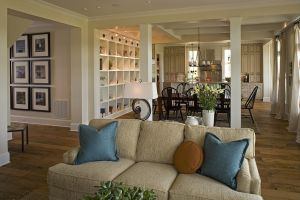 With its crisp millwork and reclaimed wood plank floors, you might not guess this is a modular house that arrived on site 80 percent complete, ready to be stitched up. Architect/interior designer: Looney Ricks Kiss Builder: Haven Custom Homes Developer: The St. Joe Company