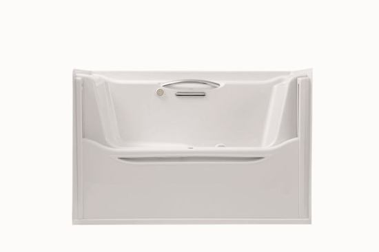 Safety Tub: Easy to get in and out of, this unit from Kohler has a door that slides up and down so it’s easy for anyone to use.