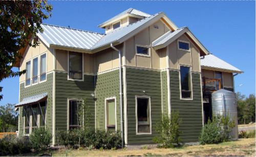 The homes use finger-jointed wood stud walls and foam insulation. The 3-kilowatt solar photovoltaic system, along with features such as the solar water heating and high-SEER multi-zone HVAC system, results in electric bills as low as $4 per month.