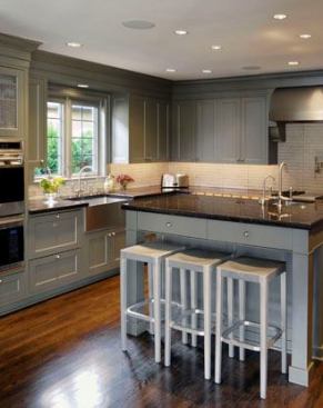 Part of a whole-house renovation that included an additional floor and a seismic retrofit, this 200-square-foot kitchen gained improved circulation with a three-foot-wide addition.