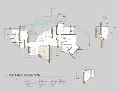 Pima Canyon First and Second Floor Plans. 