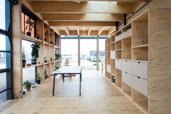 October 3, 2017 the Swiss cole Polytechnique Fdrale de Lausanne, School of Engineering and Architecture Fribourg, Geneva University of Art and Design and University of Fribourg team presents their ÒNeighborHubÓ house, designed to be multi-purpose at 61st and Pena Station, Denver, Colorado. Interior:   (Dennis Schroeder/US Department of Energy Solar Decathlon)