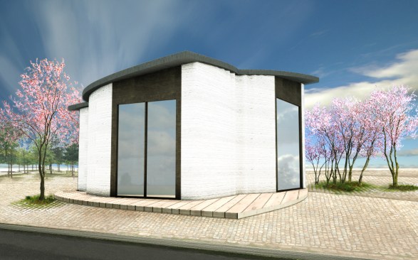 3D printhuset is a completed, 3D printed building on demand (BOD) in Europe.