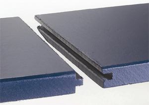 Artisan Lap fiber-cement siding has deep shadow lines for the look of cedar and is manufactured with what its maker calls DuraTech technology for structural integriy. Designed for the luxury market, the product measures 5/8 inches thick and has tongue-and-groove end joints for a tight fit. Boards measure 12 feet long and come in three widths. James Hardie Building Products. 888-800-7864. www.artisanluxury.com