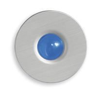 Sure, you can find a door bell for a lot less, but would it be as cool as this one? Measuring 2 1/2 inches, the Botto is made from anodized aluminium and features an inviting blue light that will make visitors stop and stare. It’s priced at $38. 
www.chiasso.com.