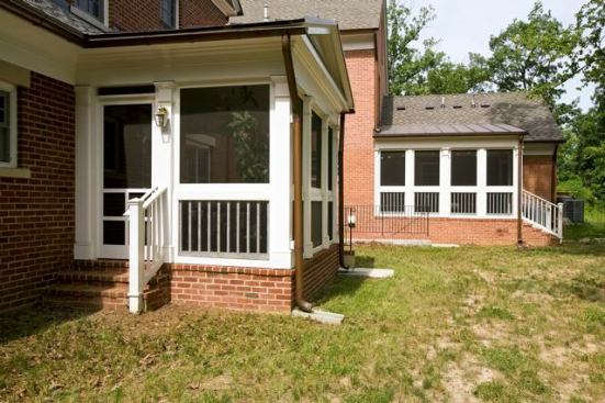 The two homes seen from the rear.