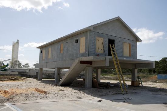The completed home before doors, finishes, and paint.
