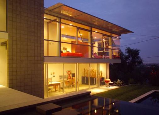 Same view at night.