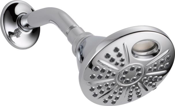 Universal design for the bathroom is moving beyond grab bars and low-clearance showers to technology that aims to smooth what can be a cumbersome experience for those taking care of small children and aging adults. Delta Faucet is adding to that repertoire with a new option available on a variety of its luxe showerheads, handshowers, and tub-showers beginning this spring. Temp2O features a thermal sensor to help users get a better read on their water’s temperature before stepping into a stream that may be too hot or too cold. The fixtures are fitted with a digital display that uses colored LED lights to indicate water temperature ranges—below 80 F in blue, 80 F to 100 F in magenta, and greater than 110 F in red. The sensor and display are battery-powered.