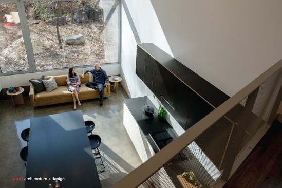 View of the kitchen and dining space filled with natural light
