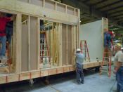 Off-site shell construction by factory builder Clayton Homes led to a 70% diversion of construction waste. Advanced framing techniques resulted in a 17.5% reduction in lumber, increased insulation, and decreased thermal bridging.