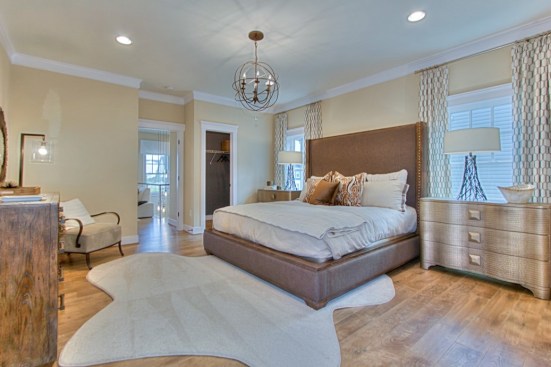 The home features a generous and elegant master suite.