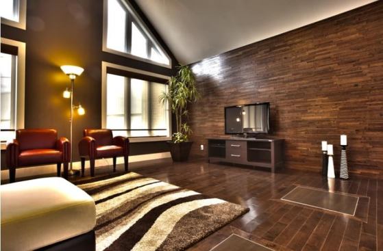 Friendly Wall is a pre-fabricated interior wall cladding made from 3-millimeter-thick solid wood laminated to 3-millimeter-thick plywood. The panels can be attached directly to drywall with construction adhesive or fasteners. Walnut, Canadian maple, and oak are available. www.finium.ca.