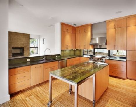 This new construction utilized materials and scale to blend a modern home into its Old Enfield neighborhood and received a 5-star Green Building Rating.