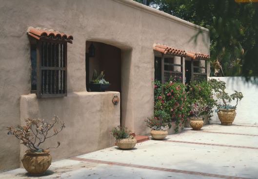 Baker-Megrew Rowhouse, 1926, Rancho Santa Fe, California; Architect: Lilian Rice