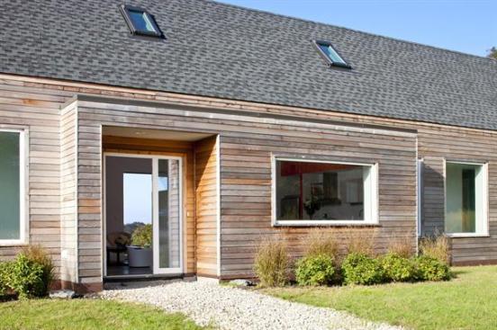 The owners plan for a future 6.5 kW solar electric system on the large south-facing roof would make the house net-zero energy.
