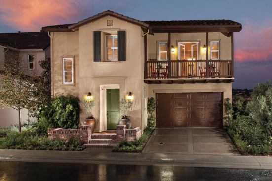 The builder's new homes at Meadows in Folsom, Calif. feature innovative floor plans designed to harmonize with the scenic surroundings. Pictured here is Meadows Plan 2. 