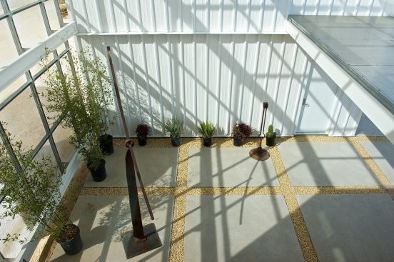 The breezeway as seen from above.
