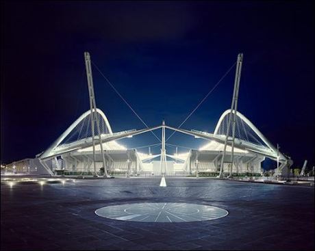 Athens Olympic Sports Complex for the 2004 Olympics, by Santiago Calatrava.