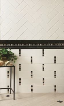 Subway, white and black