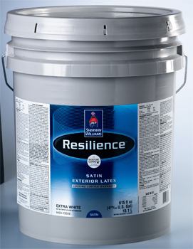 Formulated with MoistureGuard technology, Resilience exterior paint cures in about half the time of most conventional exterior paints. It can also be applied during the dewy days of spring and fall without concern that its adhesion will be compromised, the maker says. Sherwin-Williams. 800-524-5979. www.sherwin-williams.com.