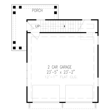 Garage Plan with Apartment (Floor Plan) from Houseplans.com