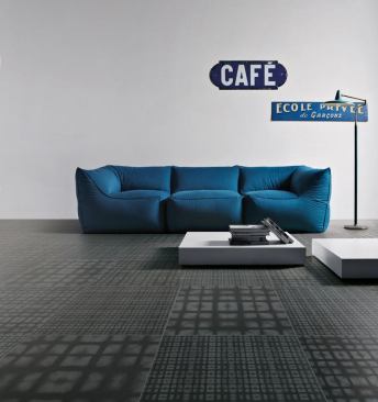 The Frame Collection is shown here in a weave pattern. www.refin-ceramic-tiles.com.