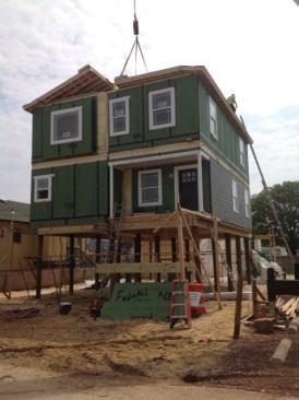 For coastal communities, houses are placed on pilings as high as 9 feet off the ground to meet elevation requirements. Many homeowners choose to use this space for parking.