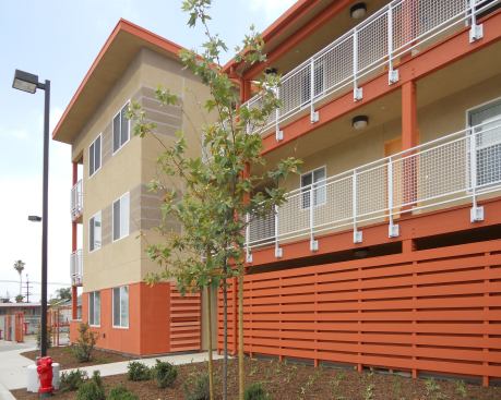 Located in a recovering blight zone in Los Angeles, this family housing project gives its residents an affordable place to live with safe community space. 
Project: Seasons at Compton, Compton, Calif.; 
Architect: Nardi Associates, Monrovia, Calif.; 
Builder: Advent Companies, San Juan Capistrano, Calif.