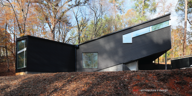 View from lowest point at the creek.