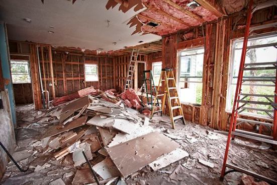 “The bulk removal phase of Chinese drywall demolition is not pretty,” says Eric Stockland of Charter Bay Homes (Tampa, Florida).