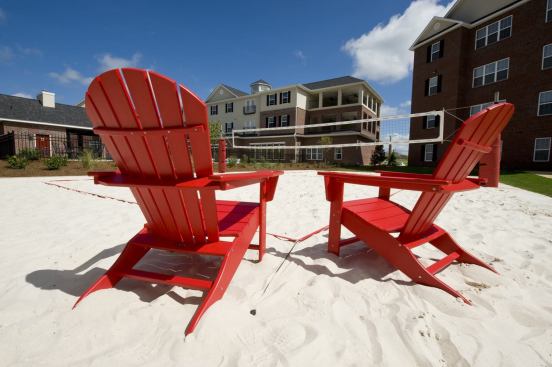 Leisure Time Resort-style living has become a big selling point for student apartments such as Campus Crest Communities' complex in Statesboro, N.C.