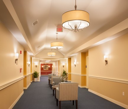 Stonebridge at Burlington's memory care includes a special wing for residents dealing with dementia-related issues.
