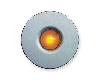 Cool Doorbell  Sometimes it’s the little things that count. This little doorbell is just such an item. Made by Spore, the De Light is a cool, yet unexpected gesture to guests. It’s made with a soft-to-touch polymer resin button that lights up at night and an anodized aluminum body. Priced at $29, it’s not cheap, but you can’t put a price on the impact something like this will have on a house. 
www.sporedoorbells.com.
