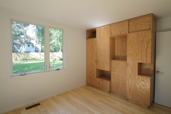 The students specified built-in storage in the bedrooms.